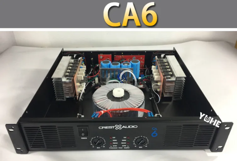 CA12 Professional Power Amplifier Pure Power Amplifier 2channels 2U KTV/Stage/Home Entertainment KTV 8ohm 450W*2/4ohm 900W*2