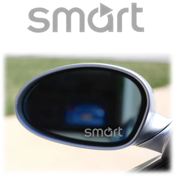 

4Pcs SMART - ETCHED GLASS window VINYL DECALS-STICKERS 8x2cm