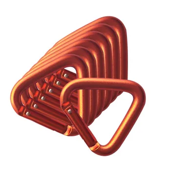 

300pcs/lot Triangle Carabiner Outdoor Camping Hiking Keychain Snap Clip Hook Kettle Buckle Carabiner Accessories