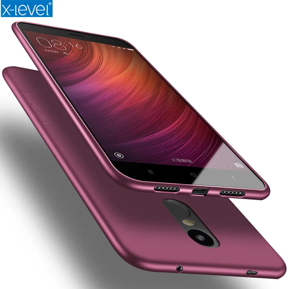 

X-Level Soft Matte TPU Case for Xiaomi Redmi 5 Plus 6 Pro S2 4X Note 5A 4 4X Pro Mi 8 SE Max 2 Mix 2S A1 A2 5 5S Plus Back Cover