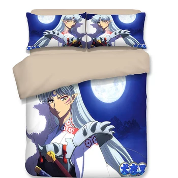 

3D Good quality new style Japanese anime Inuyasha bedding sets Children kid girl boys duvet cover quilt cover pillow case