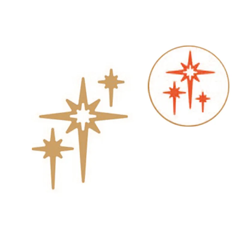 

Naifumodo Dies Christmas Stars Metal Cutting Dies Stencils for DIY Scrapbooking Decorative Crafts Embossing Paper Cards