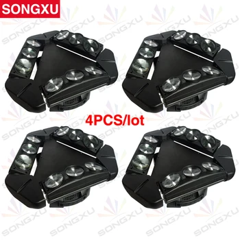 

4pcs/lot 9x10W LED Spider Light RGBW 4 in1 Stage Lights Dj LED Spider Moving Head Beam Light/SX-MH140