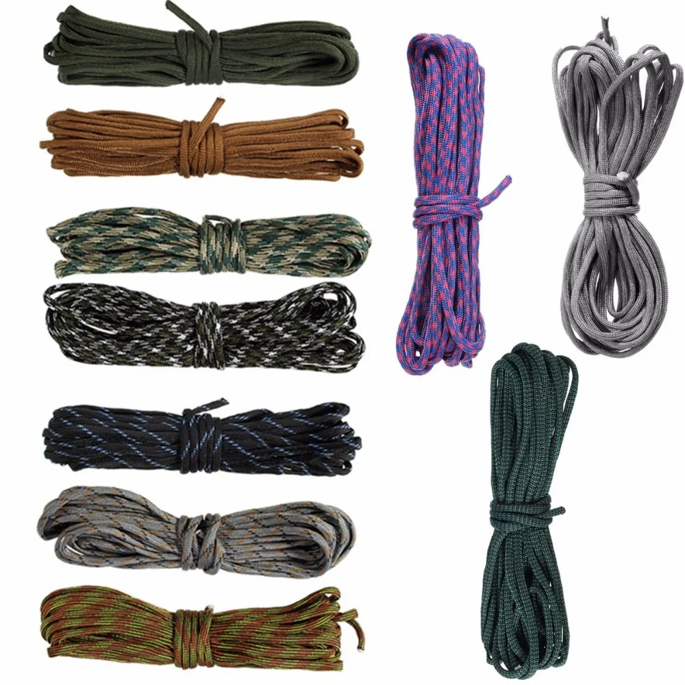 1 قطع 26 بوصة 8 متر 7 strand paracord المظلة الحبل الحبل مل المواصفات الأساسية التخييم paracord