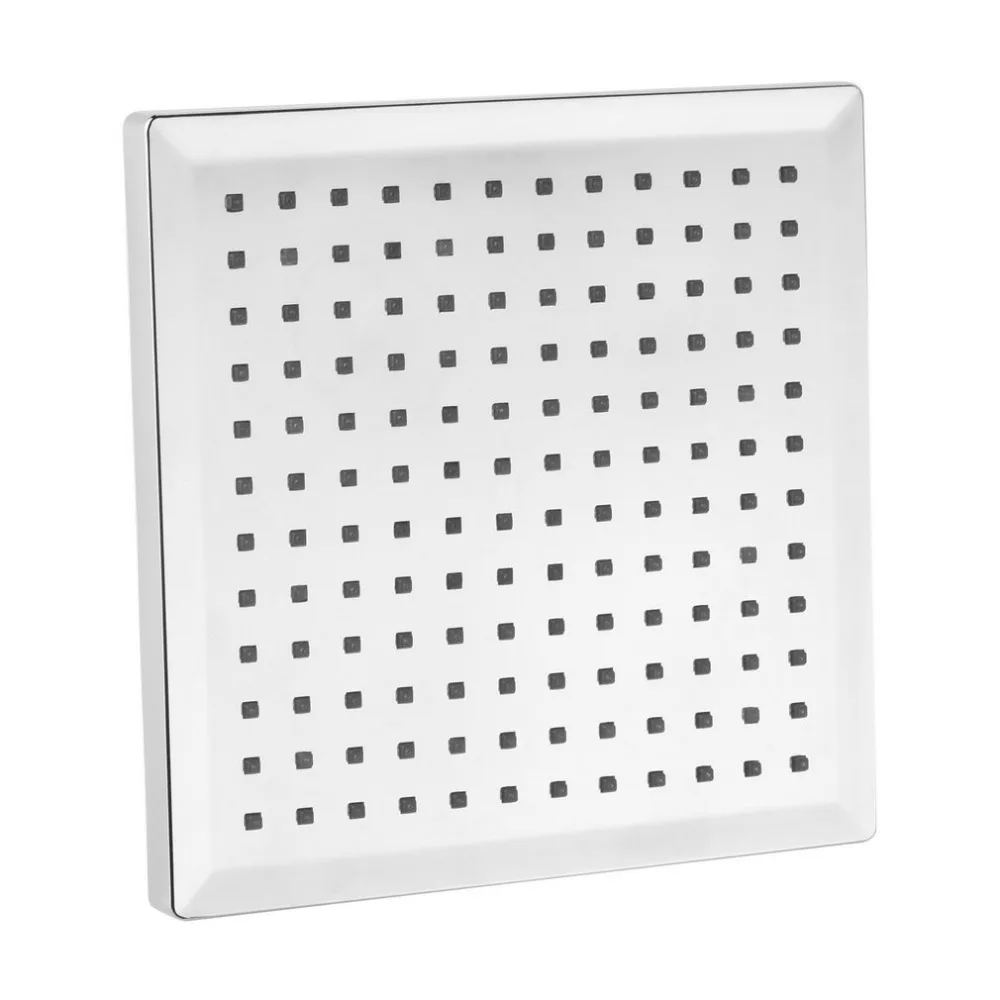 

7 Color Changing 8 Inch Chrome Finish Rainfall Square LED Shower Head Lighting Bathroom ShowerWater Saving Bath Shower Brand New