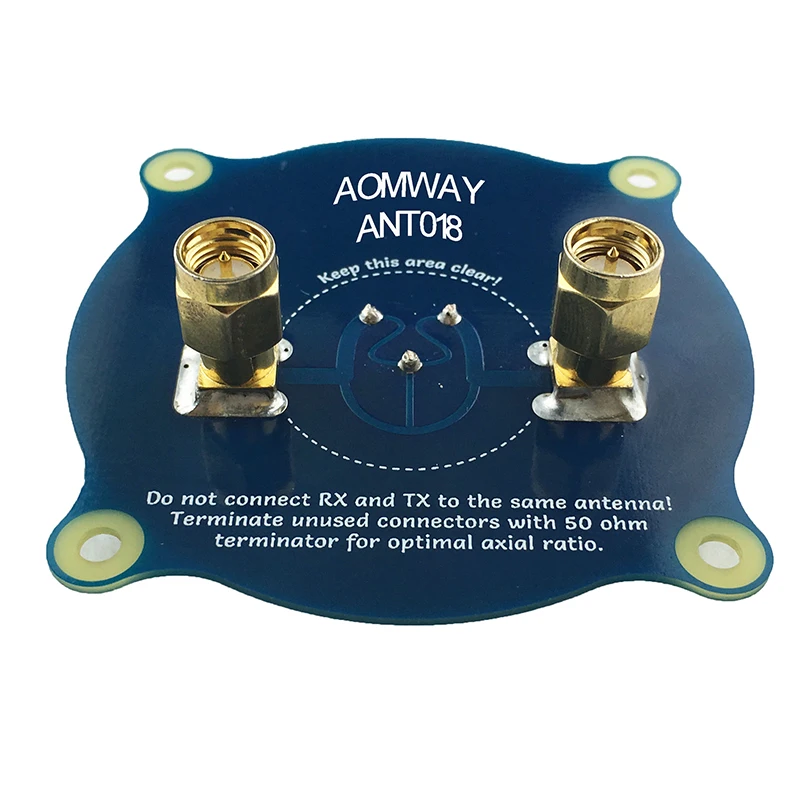 Оригинальный тройной кормовой патч Aomway ANT018 1 5 8G 8dBi RHCP / LHCP FPV антенна SMA RP Male для