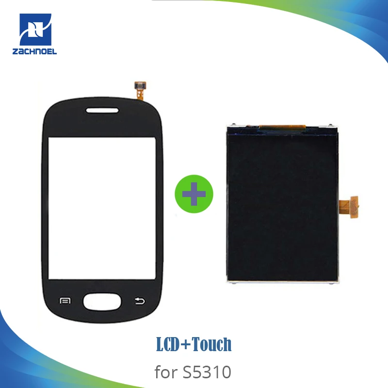 

AAA Quality 3.2" for Samsung S5310 S5312 LCD Display with Touch Screen Digitizer White Black Replacement Parts
