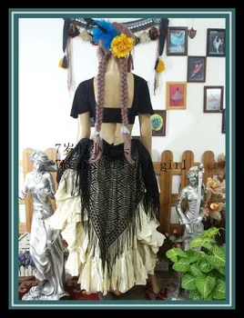 

Belly dance hip scarf GYPSY scarf tribal belly dance scarf triangle hip scarf weap belt HS959-971