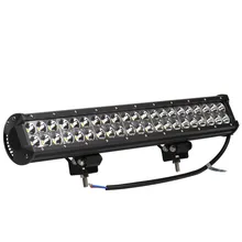 2PCS 126W 42x 3W 12600 LM Car 12-24V LED Light Bar as LED Work light Flood Light Spot Light led car for Boating Hunting Fishing