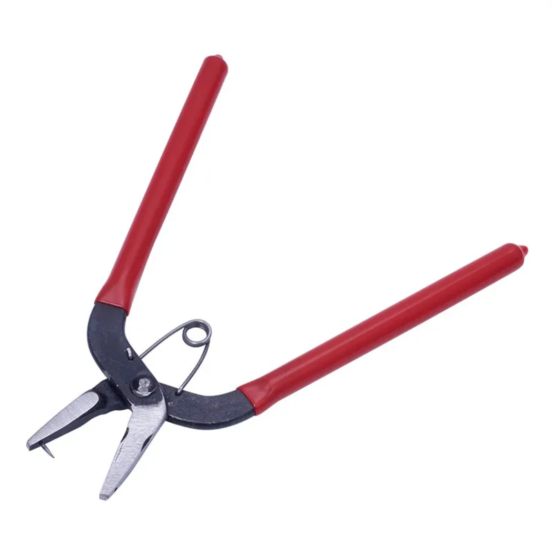 pandahall 1 Pliers Tools , Red Hole Punch Pliers for Jewelry DIY Making, 155x85x11mm, Pin: 1mm F70
