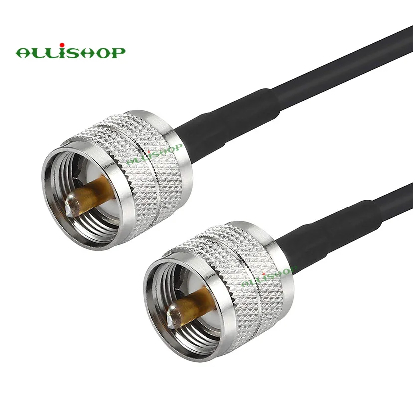 

1M 3M 6M 9M UHF Male PL-259 To UHF Male PL259 RG58 Coax Cable Pigtail Jumper RF Coaxial Cable