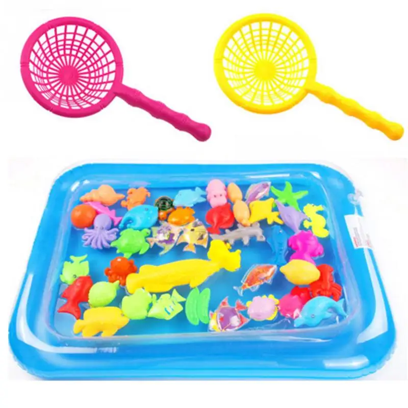 Fishing Game Fun Kids Toy + Pool + Sm Fishing Pole Rod 3D Fish