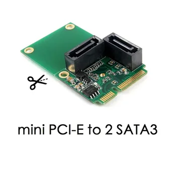 

SATA 6G 2-Port PCI Express Controller Card Network Card PCI-E To SATA3.0 + 2xSATA3 Cable