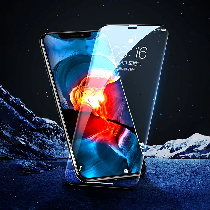 Защитное стекло для iPhone x xr xs max 8 7 6s 6 plus защитная пленка экрана безграничное