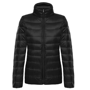6XL 7XL Woman Ultra Light Duck Down Jackets for Women Long Sleeve Parkas Soft Matt Fabric Short Tops Coat Windbreaker 2