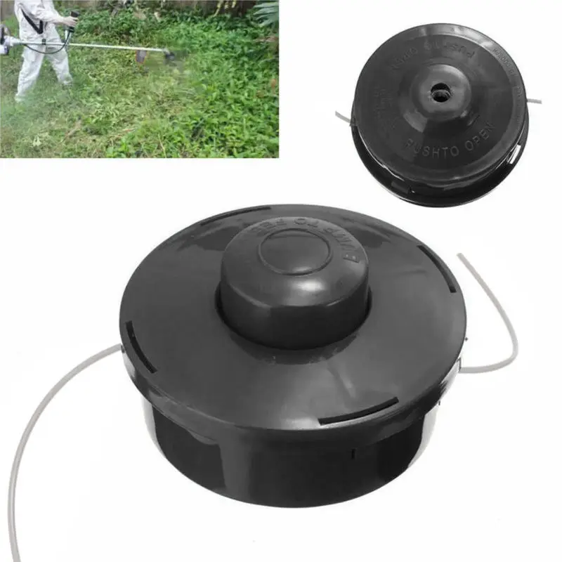 Universal Nylon Brush Cutter Mower Bump Spool Grass Trimmer Head Black