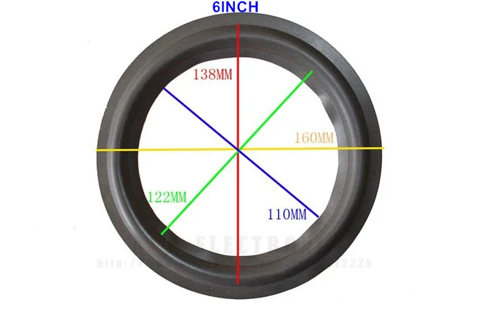 10 шт./лот 4 ''5'' 6 ''8'' 10 ''12' 15' 4 дюйма 6 дюймов 12 дюймов кольцо из вспененного материала для динамика боковой бас громкий динамик ремонтная часть