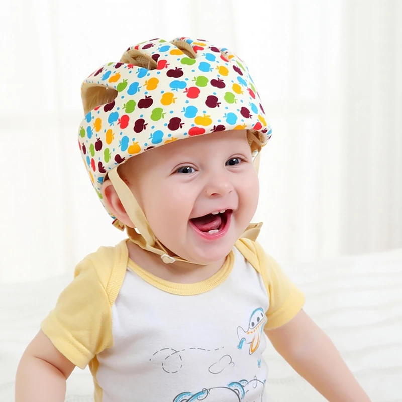 Helmet Kids Baby Safety Protective Helmet Cotton Children Hat Kids Bicycle Helmet Toddler Adjustable Safety Helmet For Walking (2)