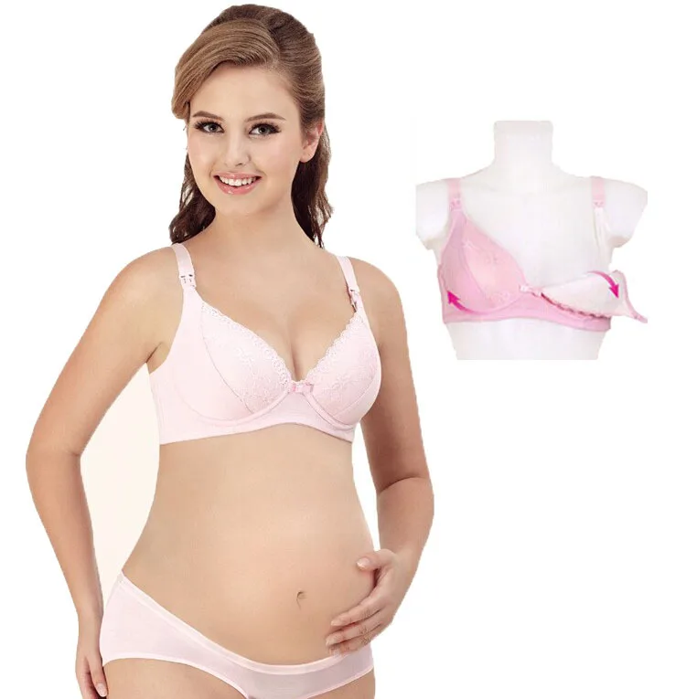 Brand soft cotton nursing bra lace breastfeeding clothes for nursing