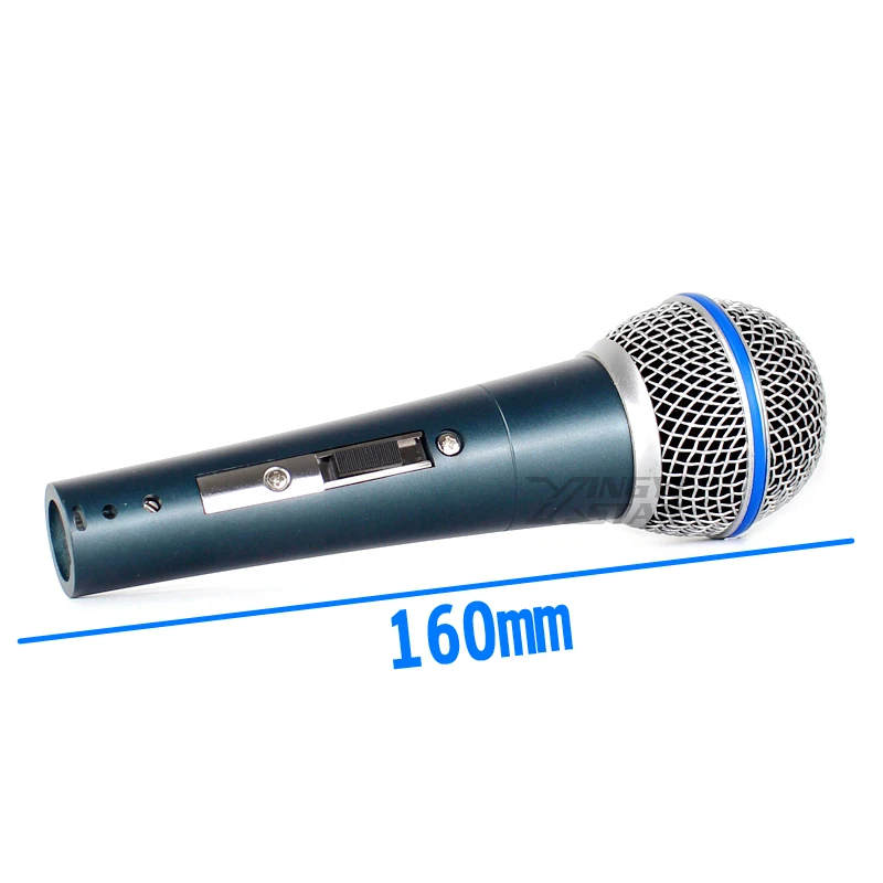 BETA58A Switch Professional Wired Handheld Dynamic Mic Vocal Karaoke Microphone System For Beta 58A With 6.5mm Jack Audio Line