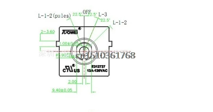 13A-120V AC поворотный переключатель 4 положения 3 скорости селектор электрическая духовка с ручкой# Y05# C05