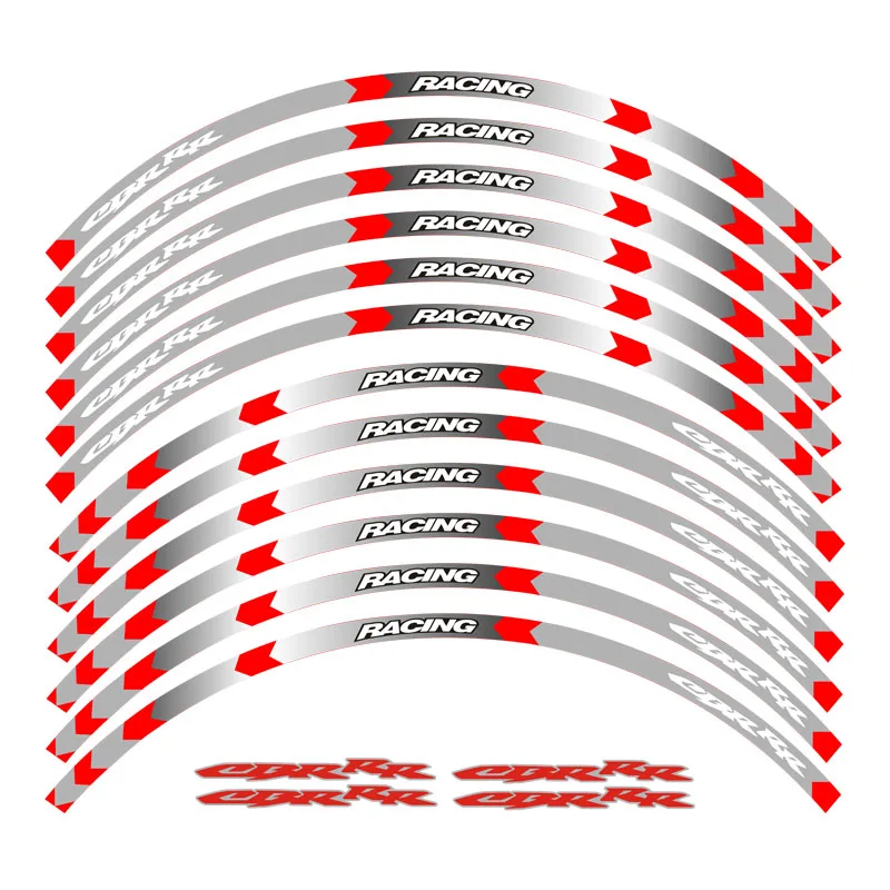 

High quality Motorcycle Wheel Sticker Decal Reflective Rim Bike Suitable For CBR RR CBR CBR1000 600RR 650R 300R