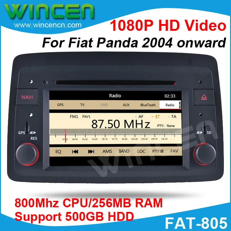 Автомобильный DVD GPS плеер для Fiat Panda 2004 поддержка 1080P HD видео с RDS BT Бесплатная