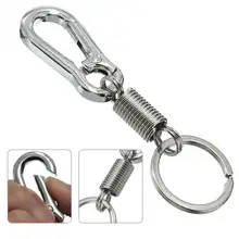 Top quality Stainless steel Gourd Buckle carabiner keychain Waist Belt Clip anti-lost buckle hanging retractable keyring mini multifunctional retractable keychain black anti lost keychain buckle recoil ring pull clip keyring outdoor