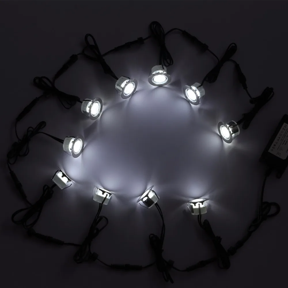 Decoração do Jardim Luz ao ar Gramado Livre Branco Morno Frio Azul Rodada Rgb Levou Inground Lâmpada 1 w ce Rohs Certificação B109-20 17 led inground light