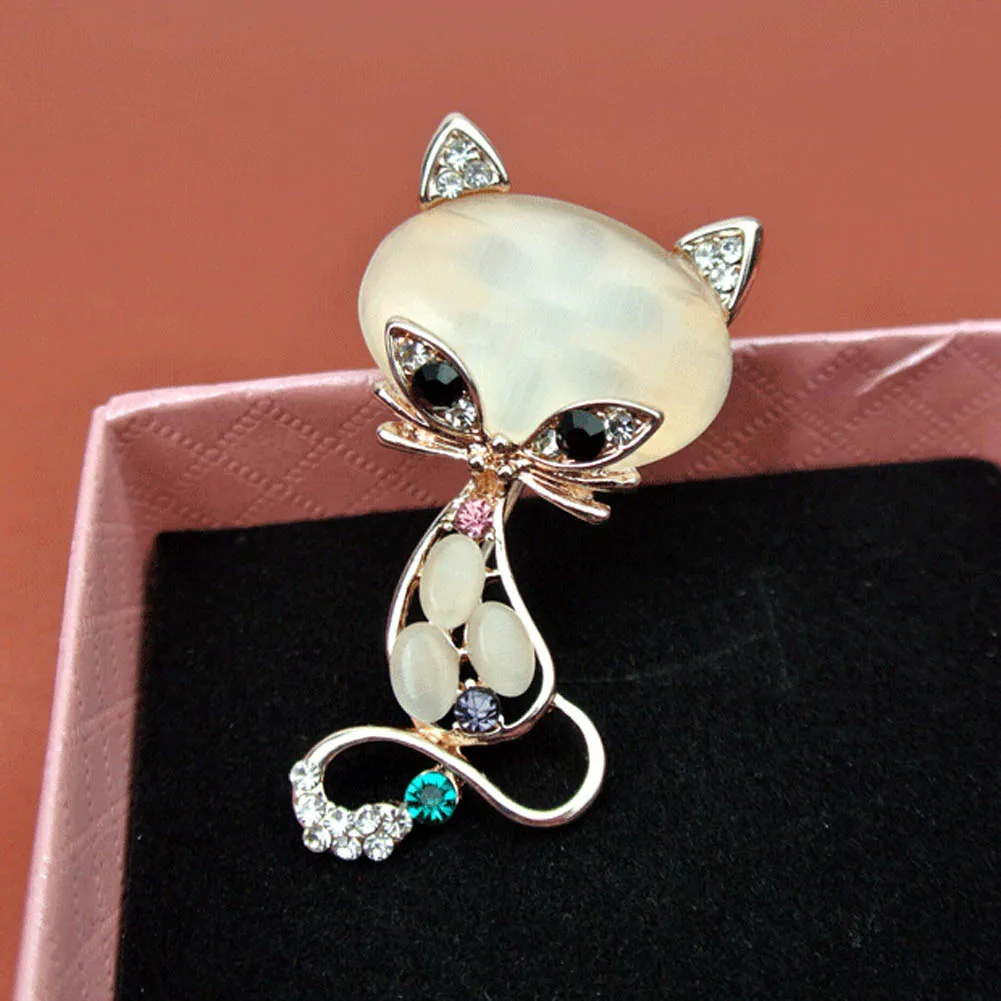 Новинка хит продаж разноцветные Броши с опалом женская модная Милая брошь