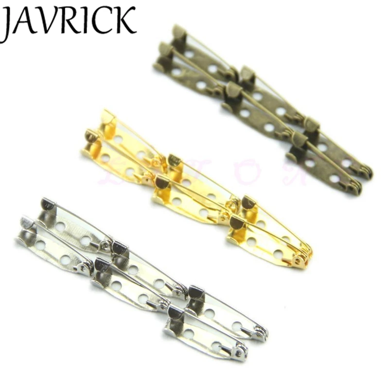 

100pcs/lot DIY Safety Pins Brooch Jewelry Accessory Open Jump Split Rings Connector for DIY Jewelry Findings Making 3 Color 20mm