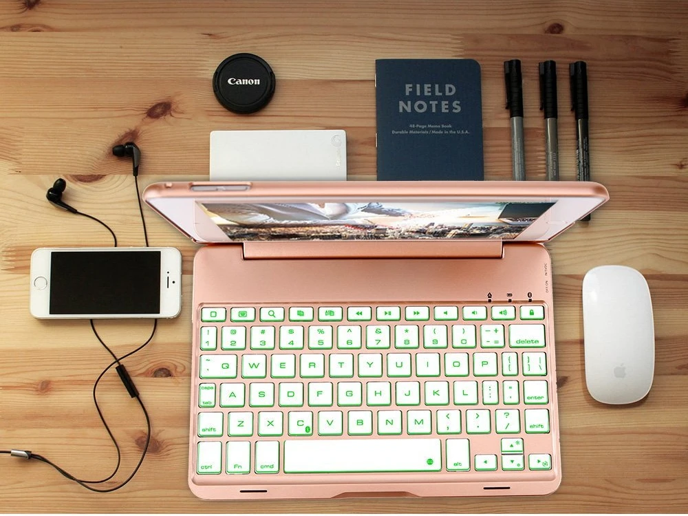 iPad mini 4 keyboard  rose gold  8