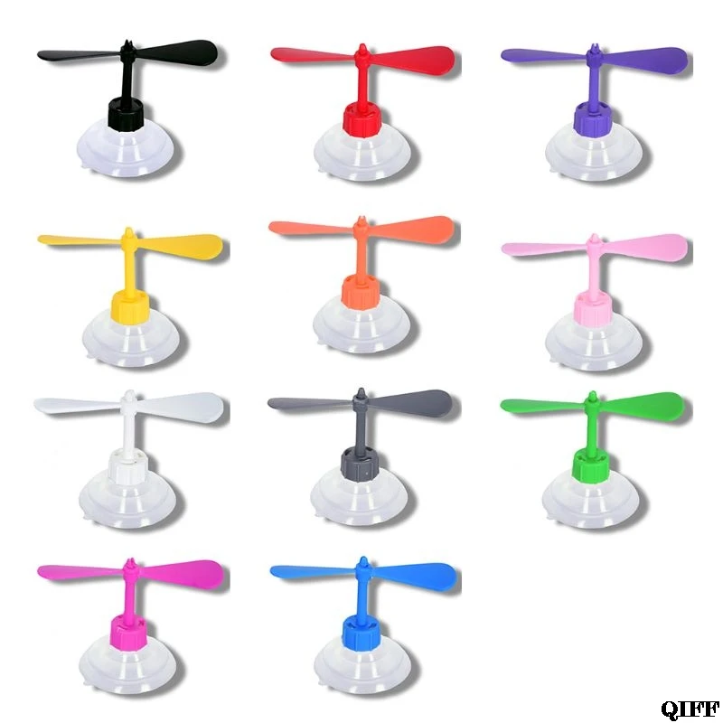 

Universal Rubber Any Motorcycle Bike Helmet Fan Style Decorate Accessories Suction Cup Propeller New