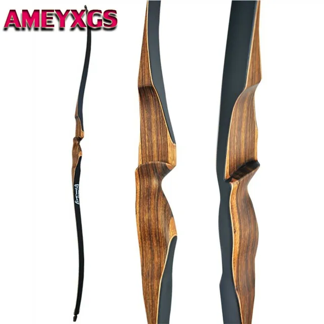  US $113.55 Archery Handmade Recurve Traditional Longbow 30lbs piece Recurve Outdoor 