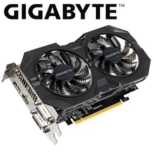 Gigabyte графическая карта gtx 950 видеокарта с питанием от NVIDIA GeForce GTX 950 GPU GDDR5 2GB 128-bit для pc gamer б/у карт
