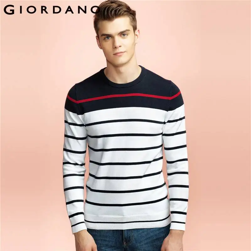 Giordano Men Sweater Pull Homme Brand Clothing Jumper