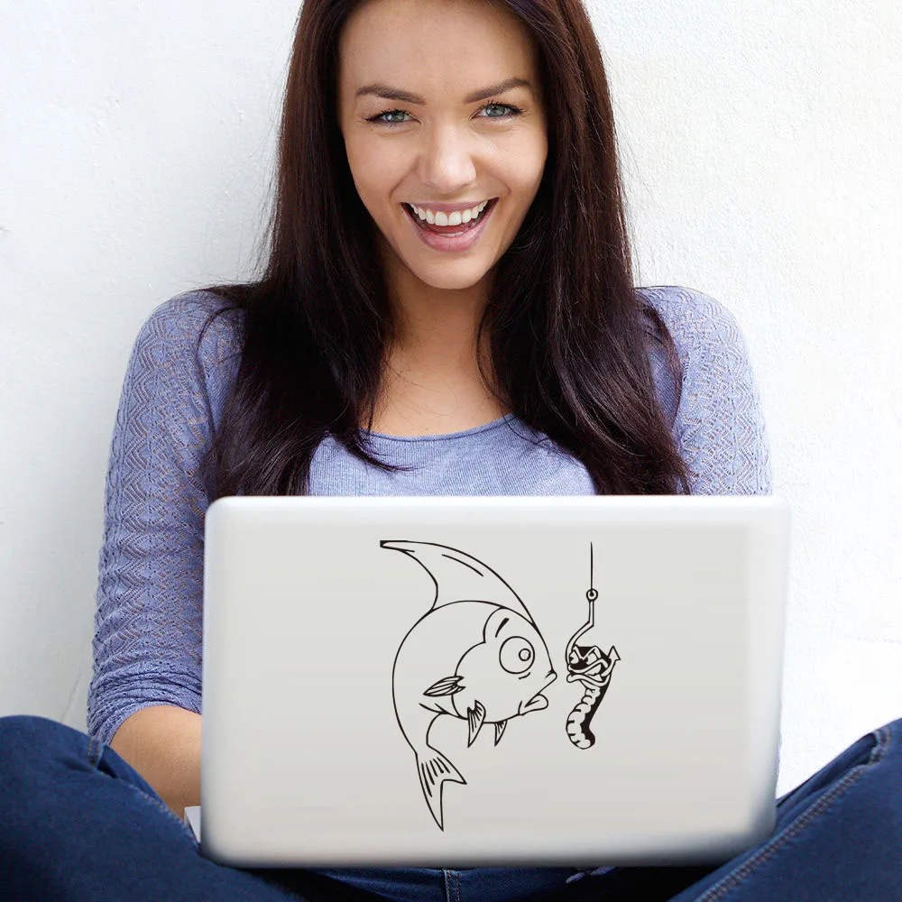 Fishing Club Fish Funny Computer Sticker Car Styling Art Design Vinyl Fishing Laptop Decals Notebook Sticker Decor Fishing Club Fish Funny Computer Sticker Car Styling Art Design Vinyl Fishing Laptop Decals Notebook Sticker Decor