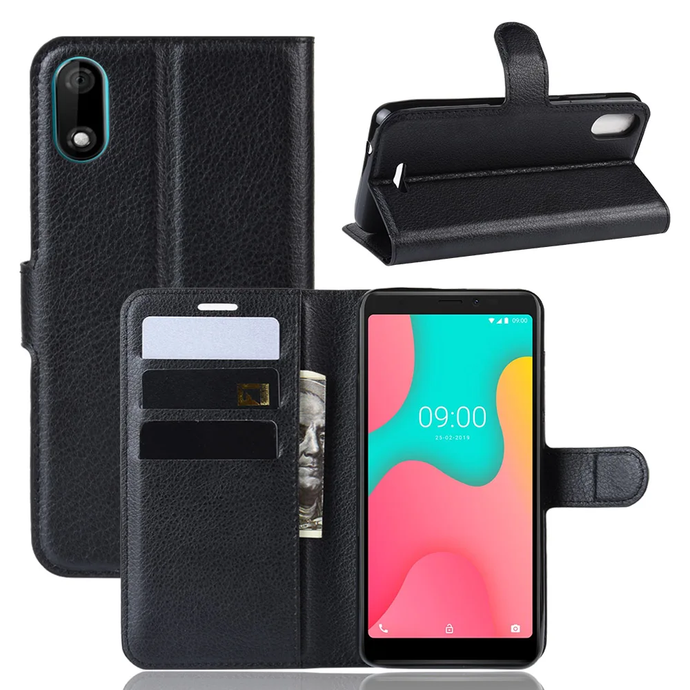 For Wiko Y60 Y80 Sunny 4 Plus Stand Case Luxury PU Leather With Silicone Cover Card Holder Fundas | Мобильные телефоны и