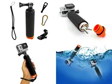 Waterproof Floating Hand Grip compatible with all GoPro Cameras Hero 4 Session Black Silver Hero 2 3 3+ 4.Handler & Handle Mount