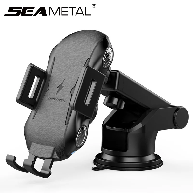 

10W Fast Charging QI Wireless Car Smartphone Charger Automatic Clamping Auto Phone Holder Mount For iPhone Huawei Samsung Xiaomi