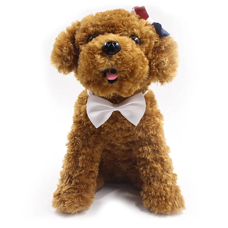 

5pcs/lot Cute Bow-knot Tie for Small Dogs Adjustable Polyester Solid Random Color Dog Collars Lovely Dog Accessories LJ001