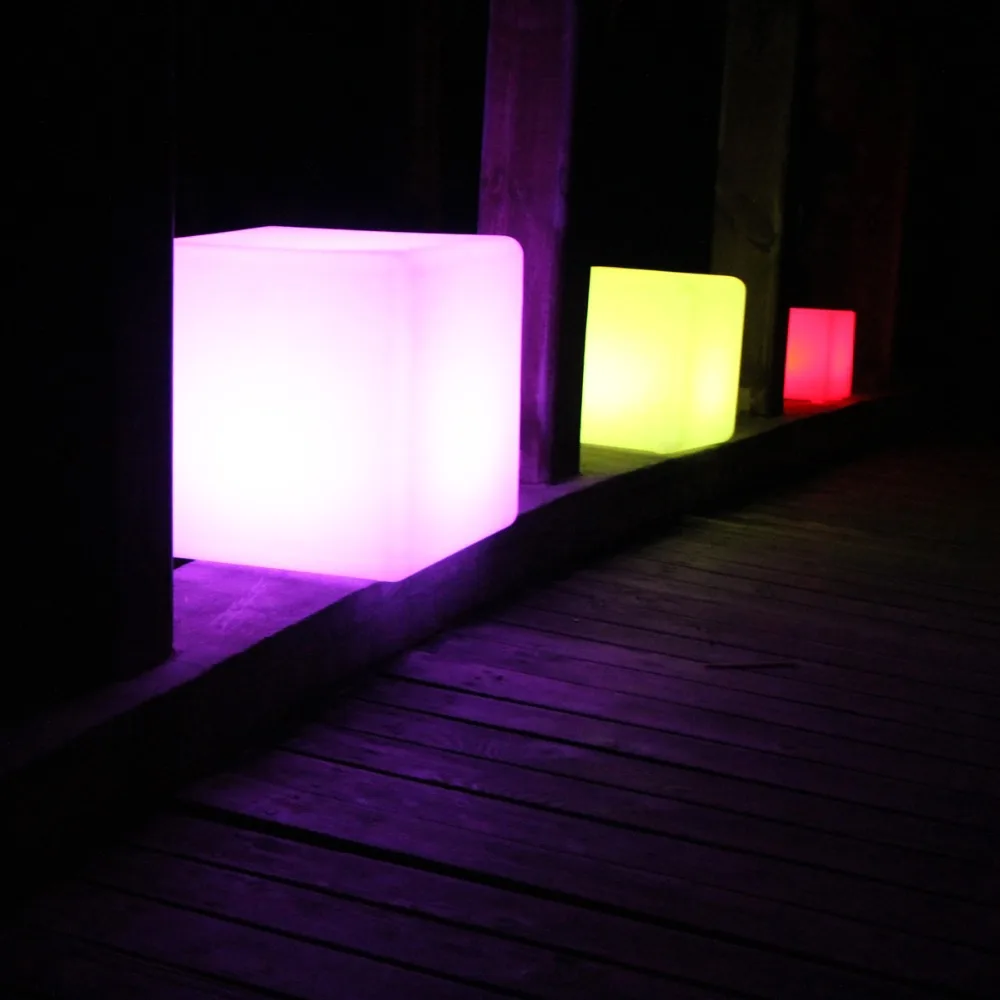 led cube 40cm / magic led cube / Wedding Decoration Cube Stool free shipping 2pcs/Lot