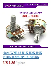 2 шт. WXD3-13-2W 100 К Ом WXD3-13 2 Вт Ротари стороны Ротари многооборотный проволочный потенциометр