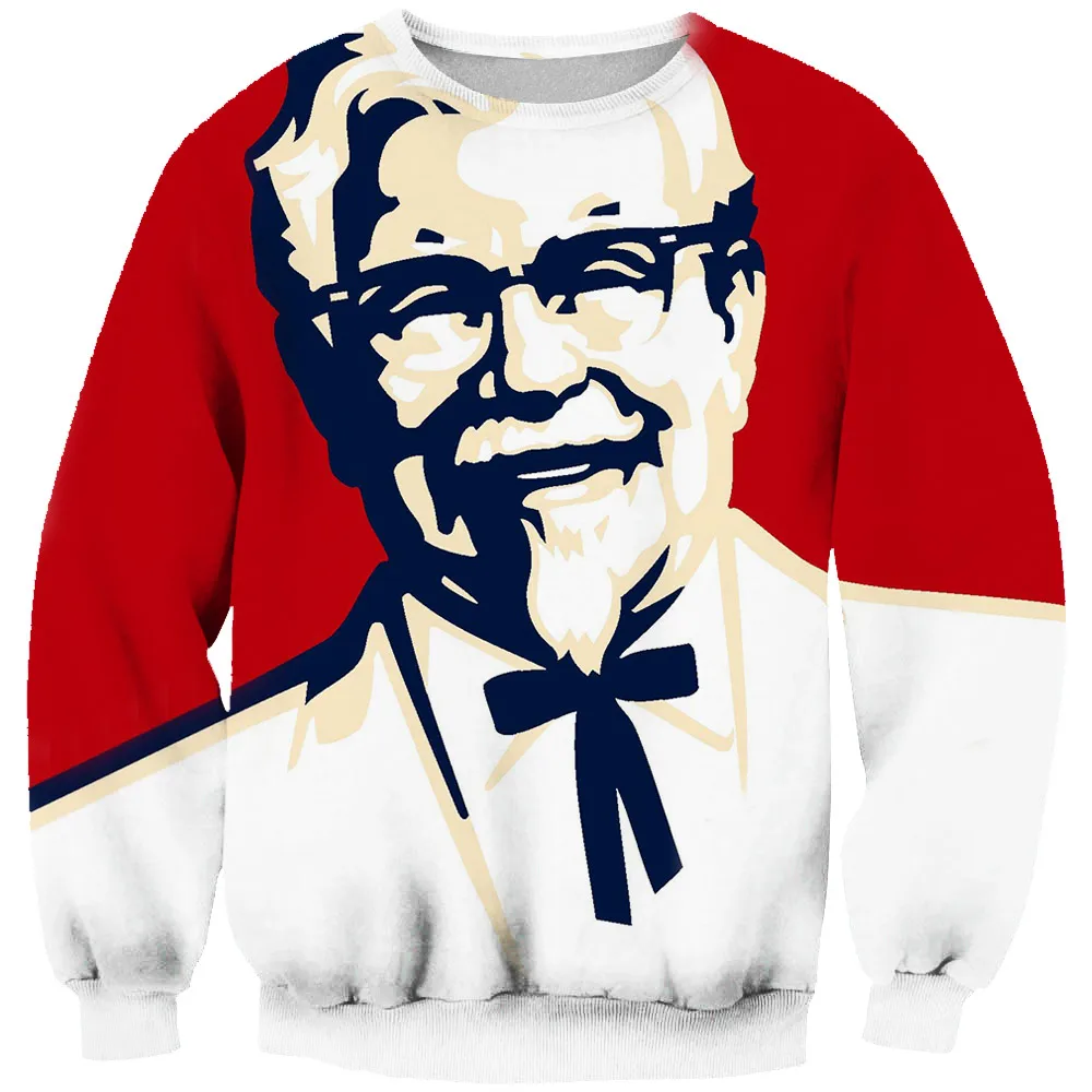 

2018 New Mr.gugu Miss.go 3d Three-dimensional Loose Sweatshirt Kentuckey Kfc Fashion Iswag