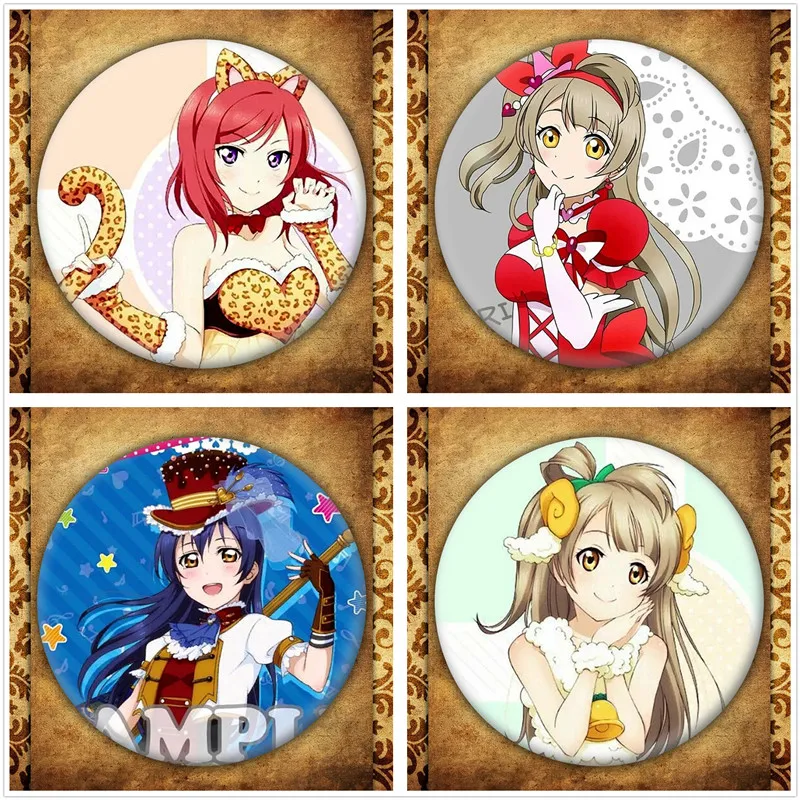 

Japanese Anime Singer Lovelive Schoolidolproject Display Badge Fashion Cartoon Love Live Figure Brooches Pin Jewelry Accessories