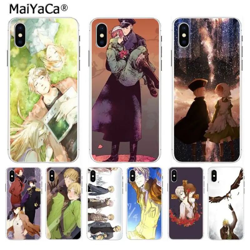 

MaiYaCa Hetalia Axis Powers Simple Soft TPU Cases Color phone Cover for iPhone 8 7 6 6S Plus X XS max 10 5 5S SE XR Coque Shell