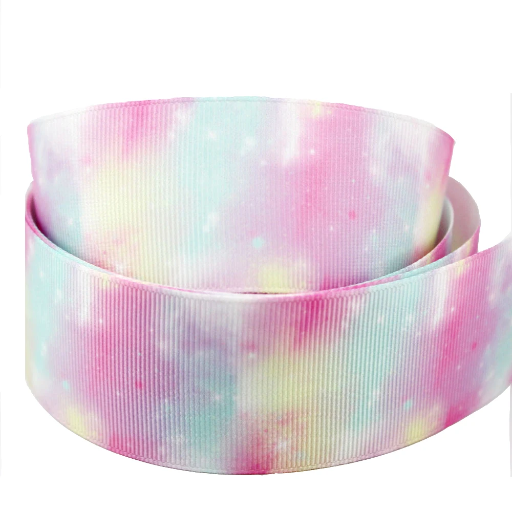 Colorful hot transfer printed grosgrain ribbon with white dots 25 yards wedding chirstmas handmade fabric ribbons | Дом и сад