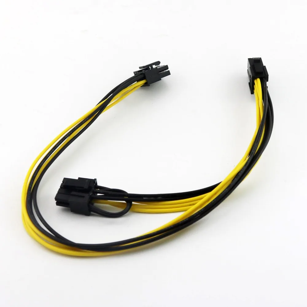 20x PCI E 6 Pin к двойному + 2 8 pin видео Мощность Y сплиттер адаптер Соединительный кабель