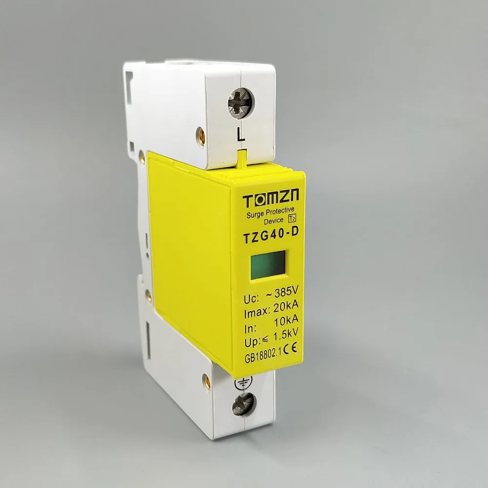 SPD 1P 10KA20KA D 385VAC House Surge Protector Protection Protective