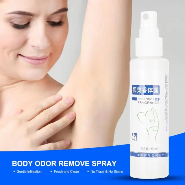 60ml Body Odor Remove Spray Antiperspirants Underarm Odor Spray Armpit